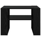 Mesa de Café Roble Negro 66 x 49,5 x 45 cm Madera de ingeniería