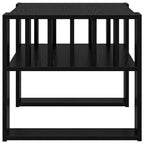 Mesa de Café Roble Negro 66 x 49,5 x 45 cm Madera de ingeniería