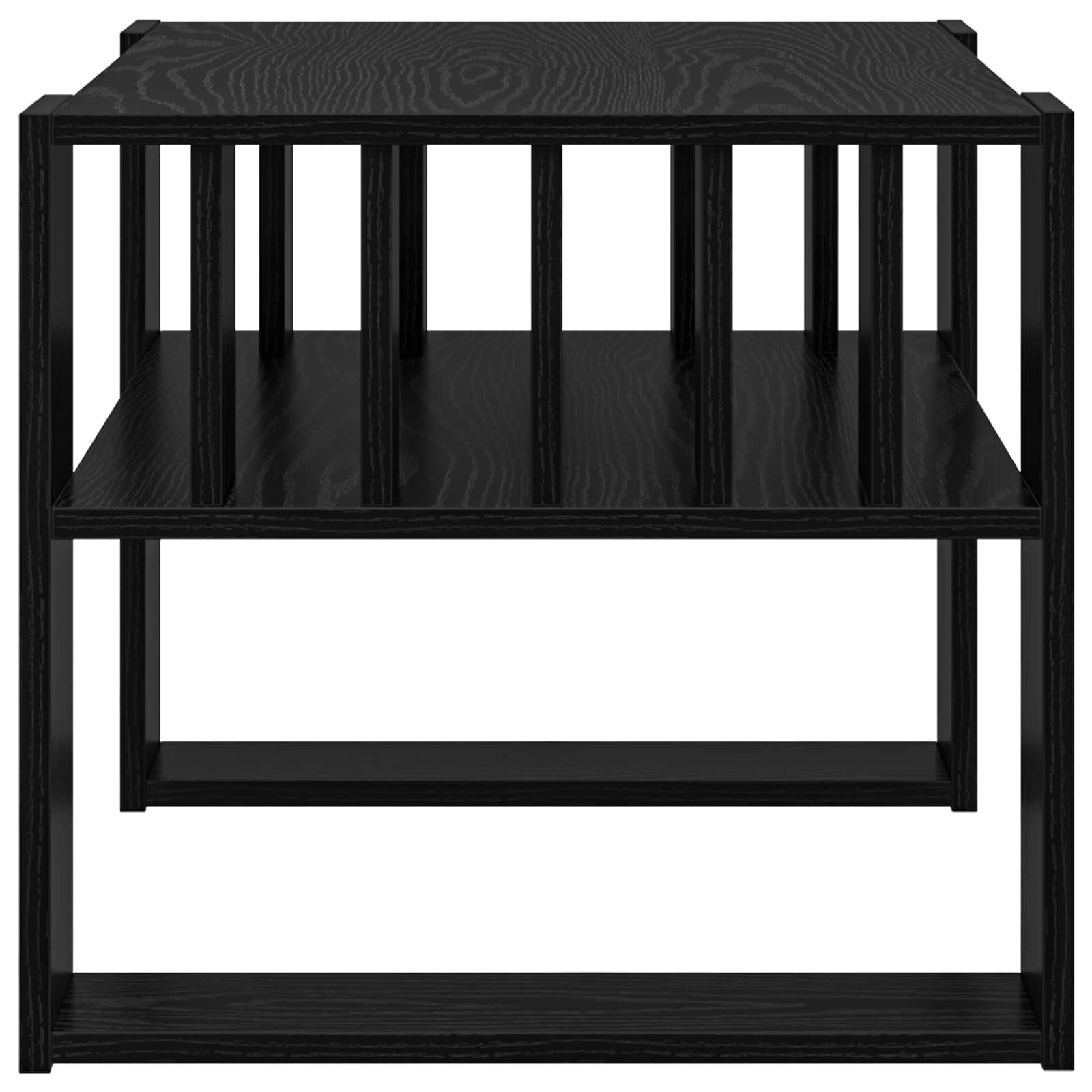 Mesa de Café Roble Negro 66 x 49,5 x 45 cm Madera de ingeniería