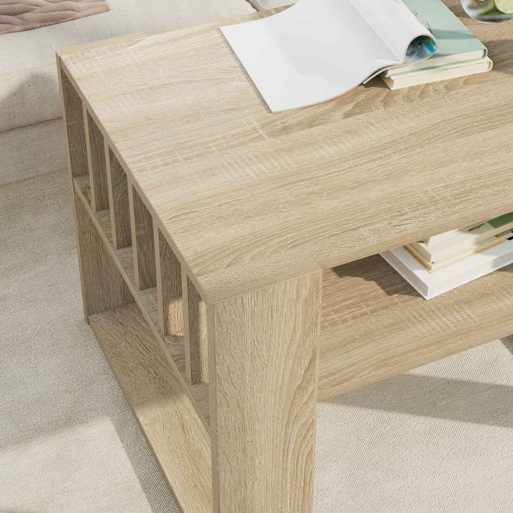 Mesa de Café Roble Sonoma 66 x 49,5 x 45 cm