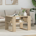 Mesa de Café Roble Sonoma 66 x 49,5 x 45 cm