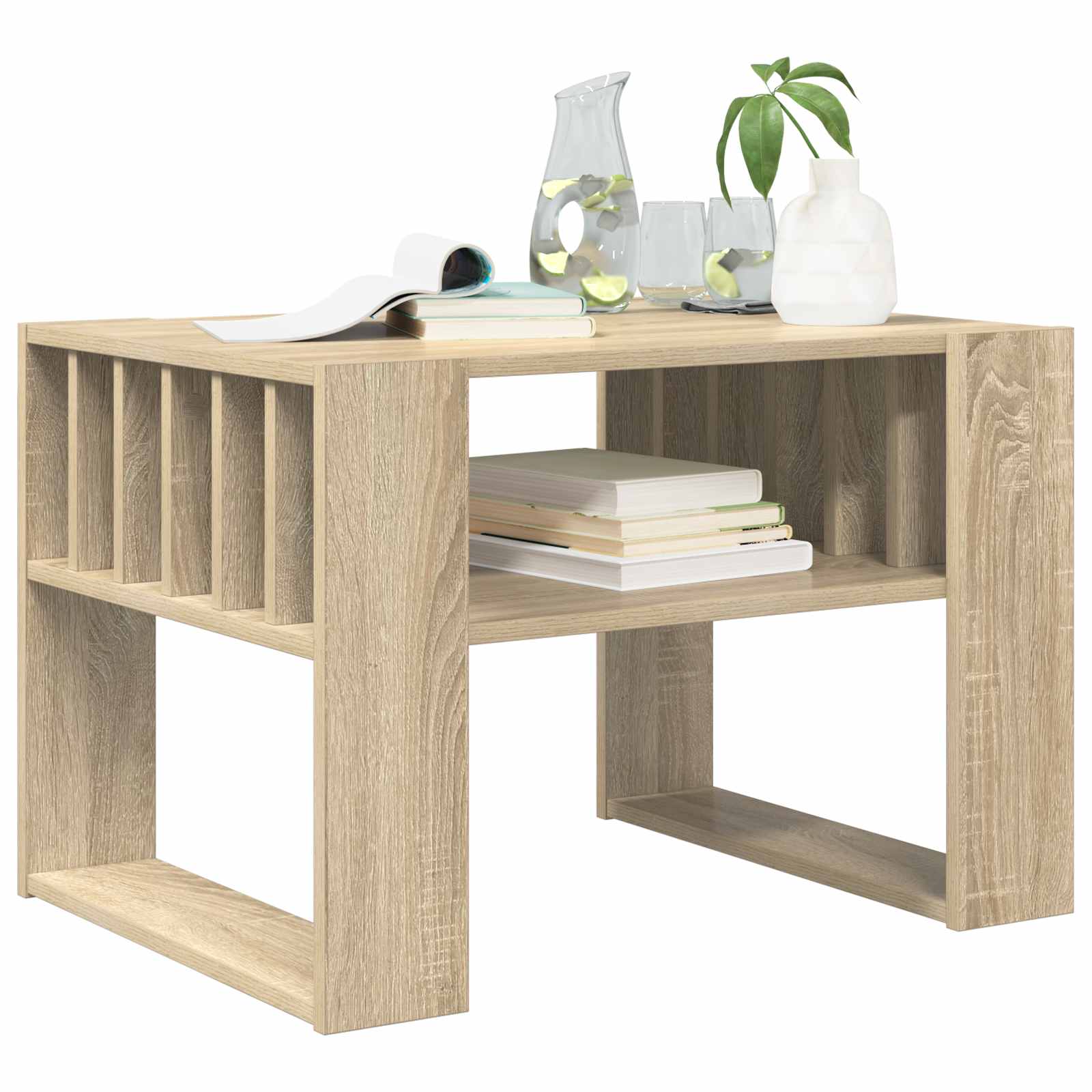 Mesa de Café Roble Sonoma 66 x 49,5 x 45 cm