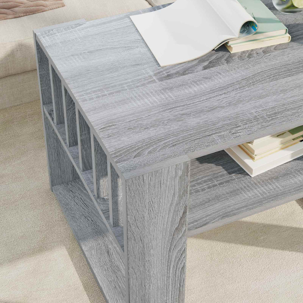 Mesa de Café Gris Sonoma 66 x 49,5 x 45 cm Madera de ingeniería