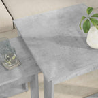 Juego de Mesas de Centro 2 pcs Gris Concreto