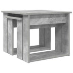 Juego de Mesas de Centro 2 pcs Gris Concreto