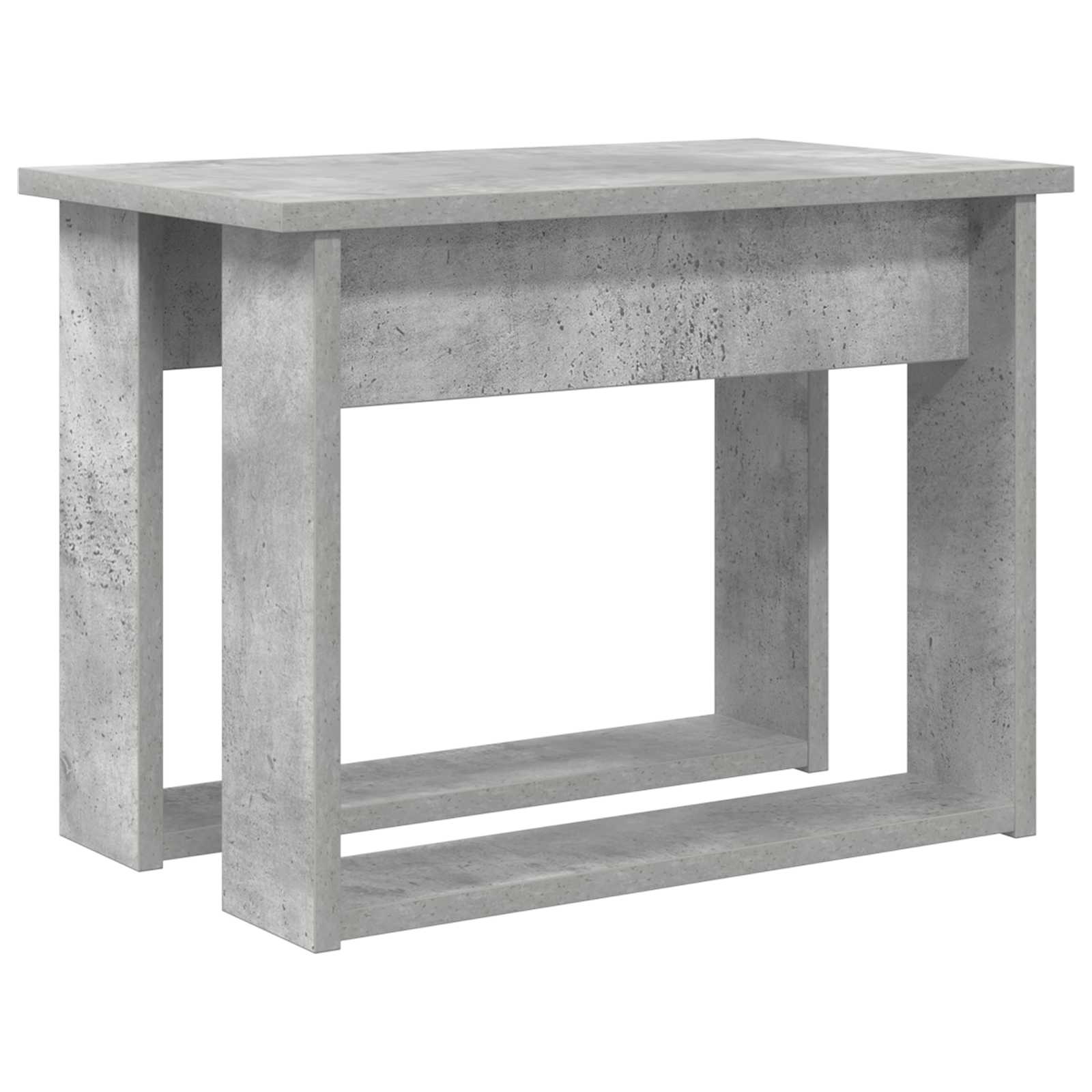 Juego de Mesas de Centro 2 pcs Gris Concreto