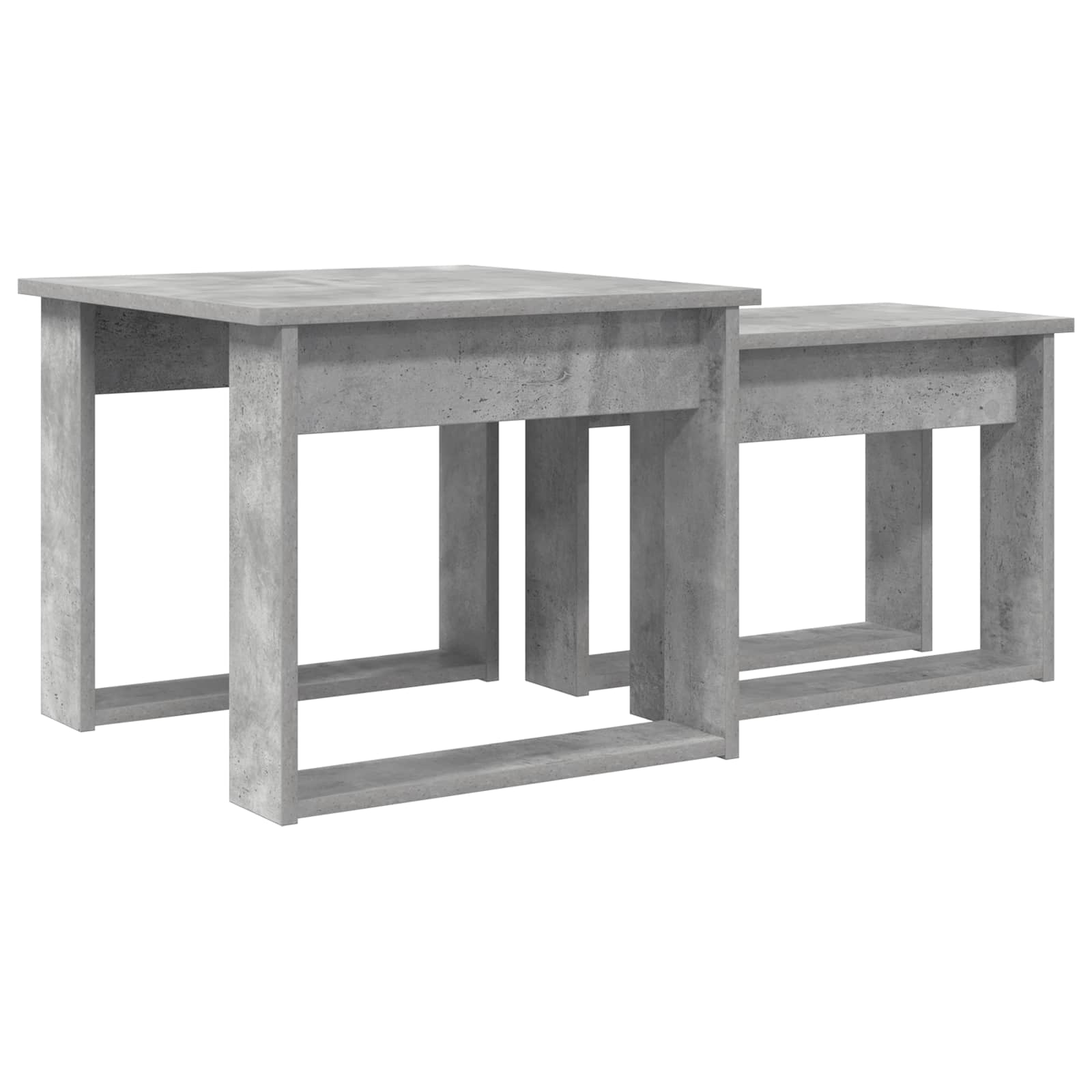 Juego de Mesas de Centro 2 pcs Gris Concreto