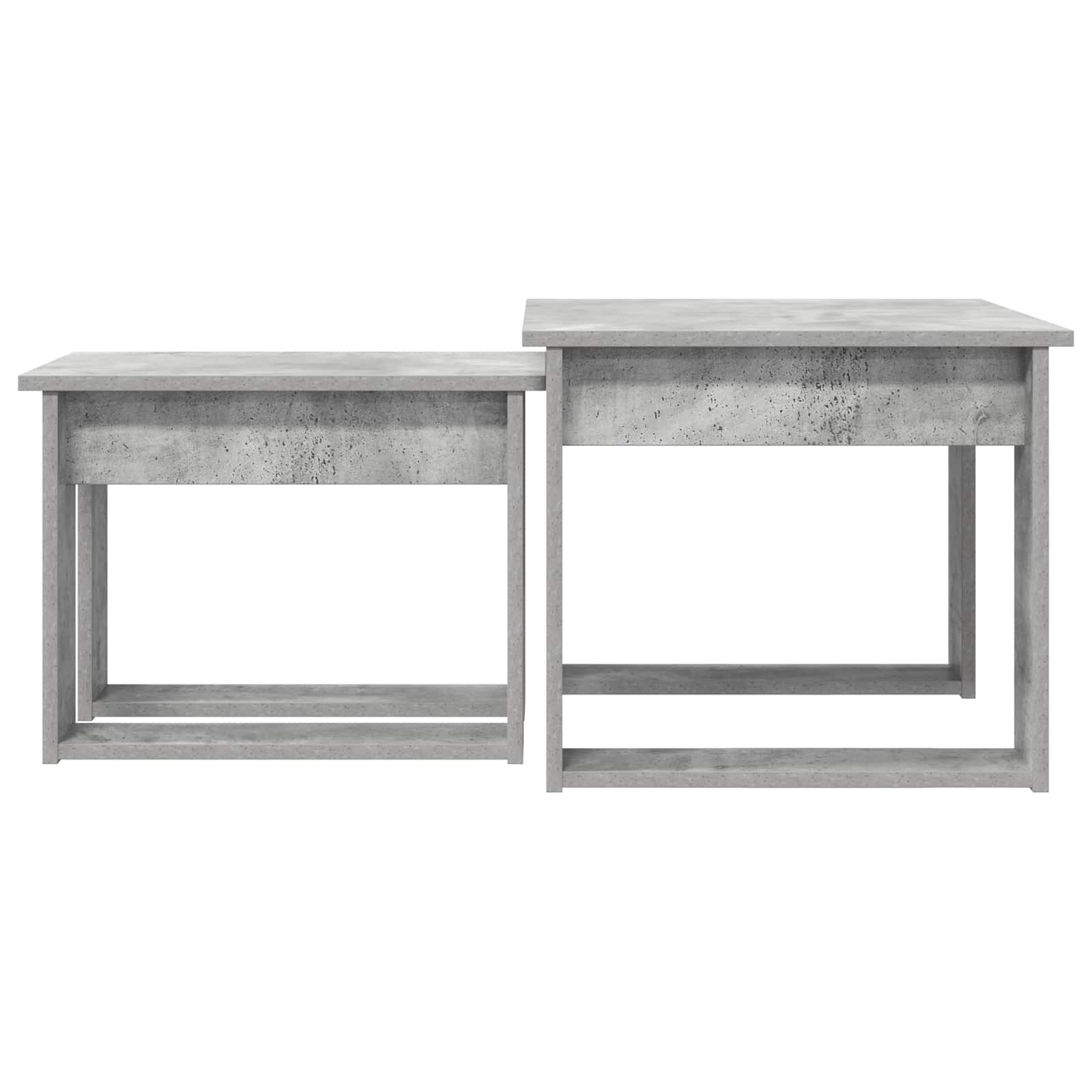 Juego de Mesas de Centro 2 pcs Gris Concreto