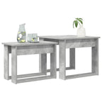 Juego de Mesas de Centro 2 pcs Gris Concreto