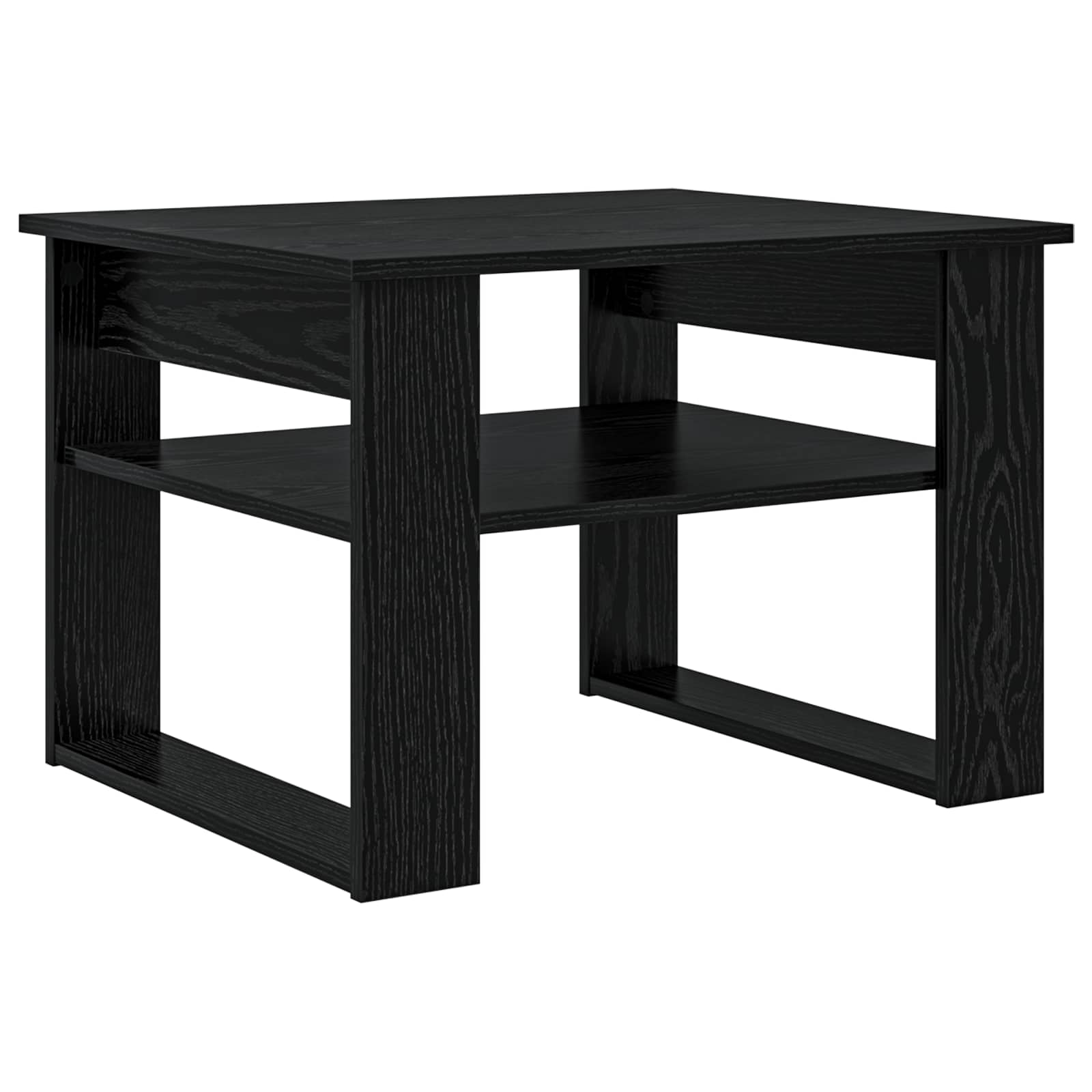 Mesa de Café Roble Negro 64 x 54 x 44 cm Madera de ingeniería