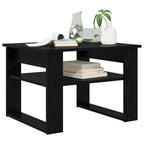 Mesa de Café Roble Negro 64 x 54 x 44 cm Madera de ingeniería