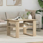 Mesa de Café Roble Negro 64 x 54 x 44 cm Madera de ingeniería