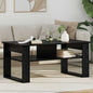 Mesa de Café Roble Negro 64 x 54 x 44 cm Madera de ingeniería
