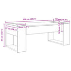 Mesa de Café 110 x 50 x 41 cm Madera de ingeniería