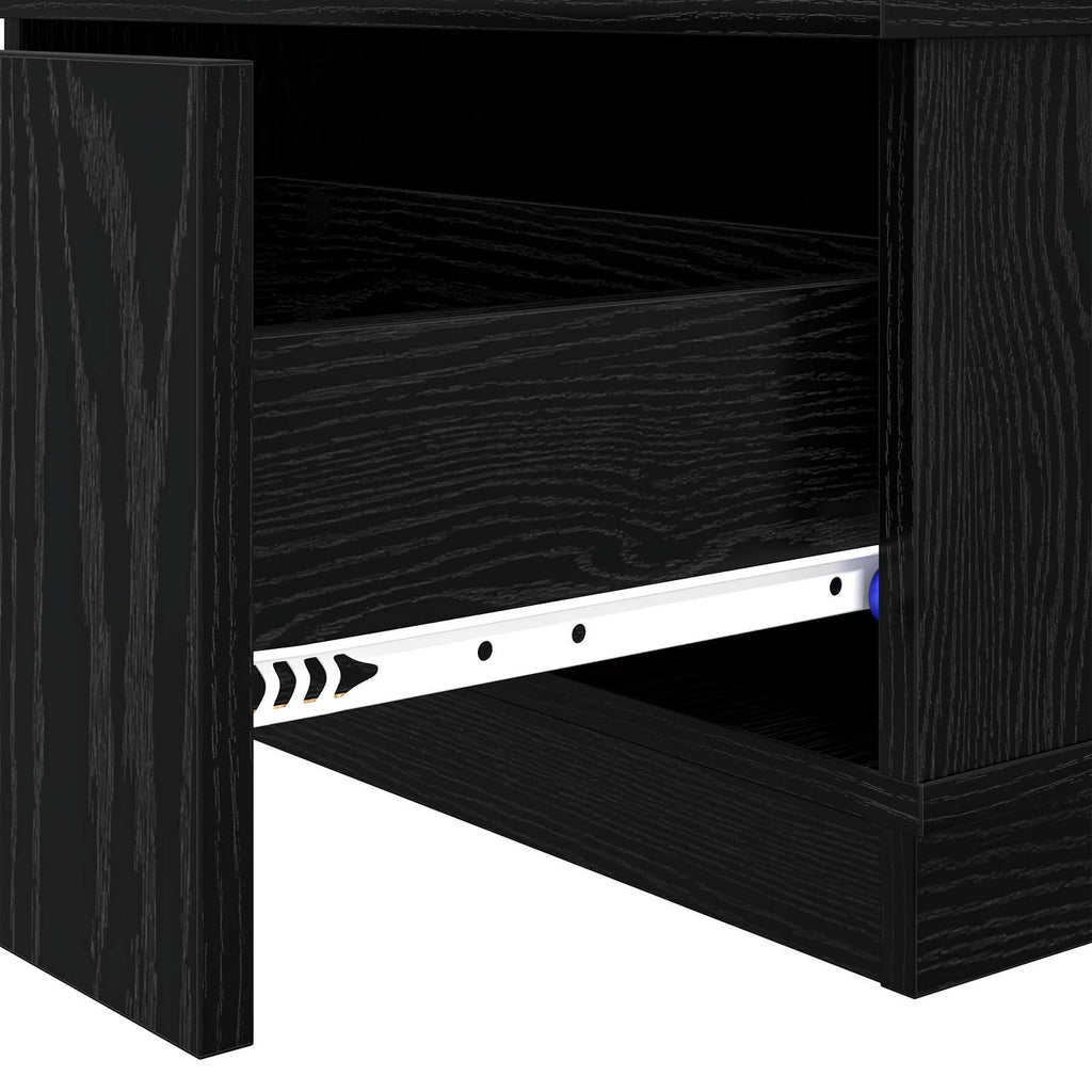 Mesa de Café Roble Negro 95 x 55 x 31 cm Madera de ingeniería
