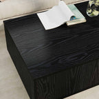 Mesa de Café Roble Negro 95 x 55 x 31 cm Madera de ingeniería