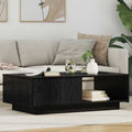 Mesa de Café Roble Negro 95 x 55 x 31 cm Madera de ingeniería