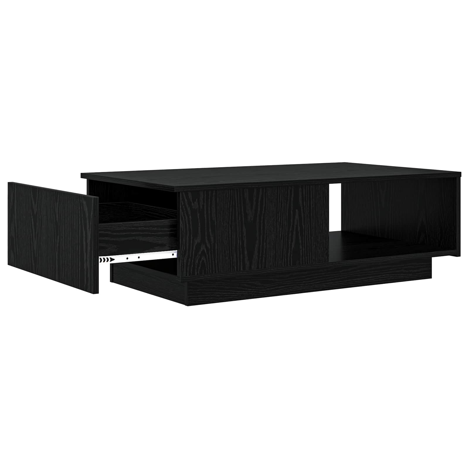Mesa de Café Roble Negro 95 x 55 x 31 cm Madera de ingeniería
