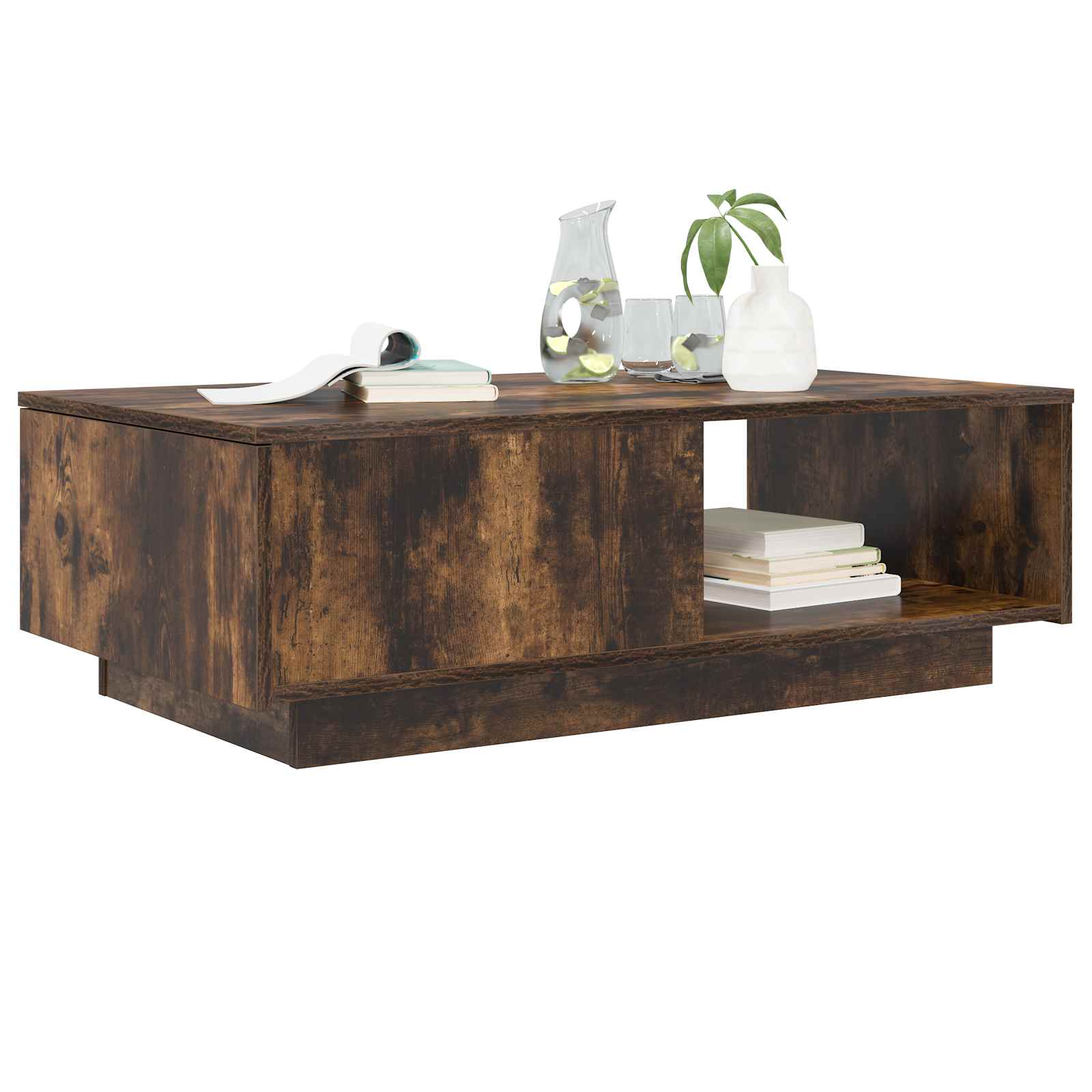 Mesa de Café Roble ahumado 95 x 55 x 31 cm Madera de ingeniería