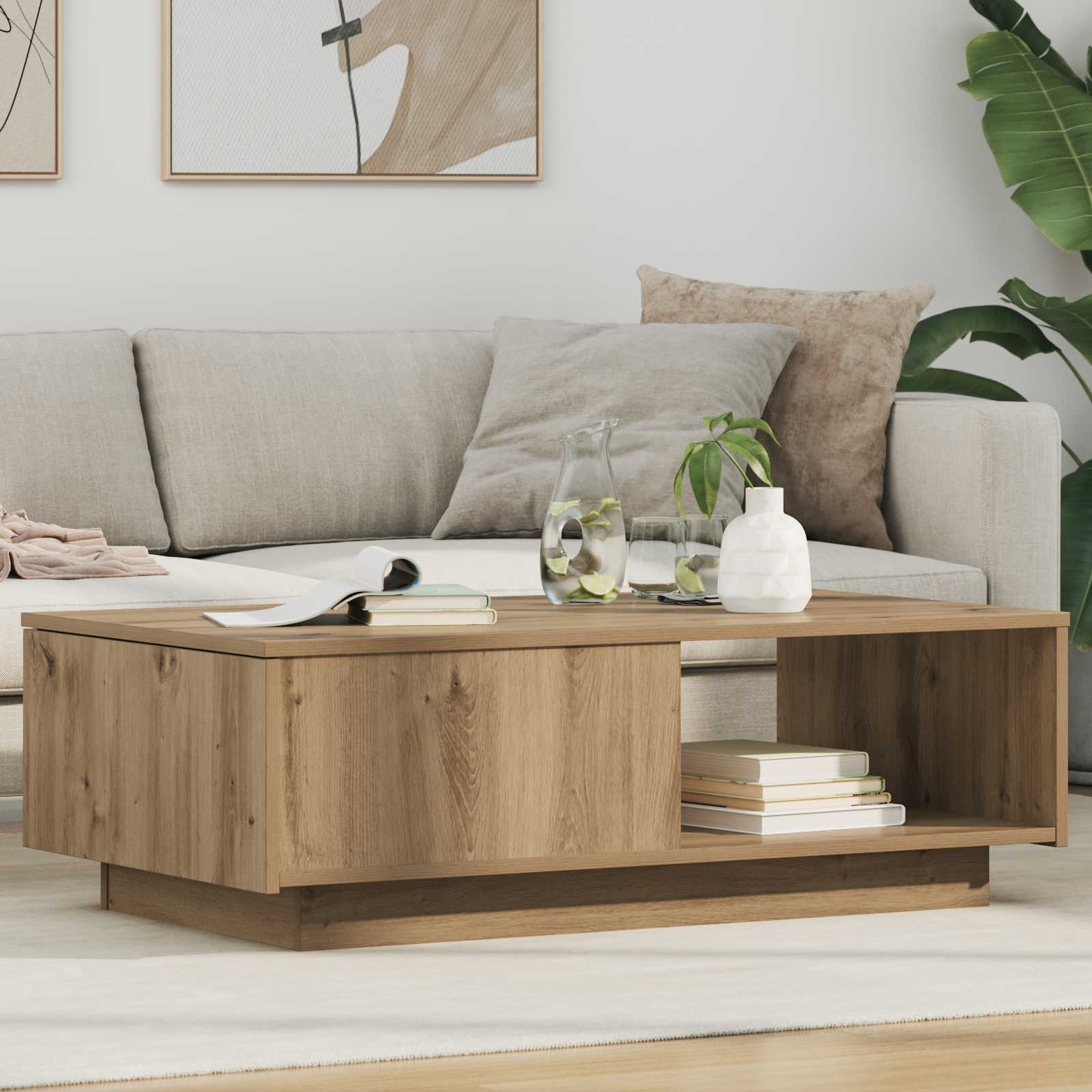 Coffee Table with Drawer 95 x 55 x 31 cm Engineered Wood