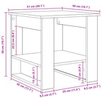 Mesa de Café 51 x 50 x 50 cm Madera de ingeniería
