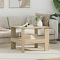 Mesa de Café Roble Negro 90 x 50 x 45 cm Madera de ingeniería