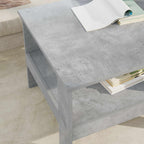 Mesa de Café Gris Concreto 57 x 55 x 45 cm Madera de ingeniería