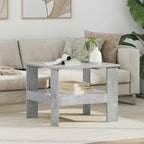 Mesa de Café Gris Concreto 57 x 55 x 45 cm Madera de ingeniería