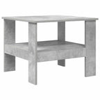 Mesa de Café Gris Concreto 57 x 55 x 45 cm Madera de ingeniería
