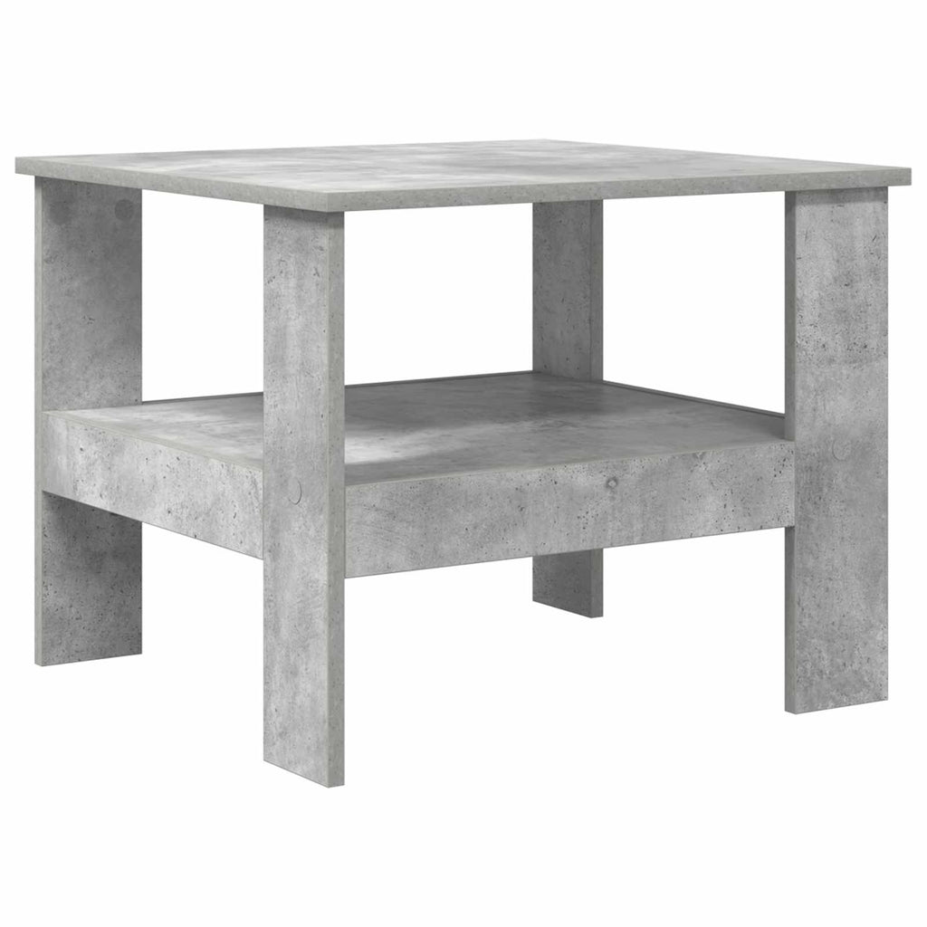 Mesa de Café Gris Concreto 57 x 55 x 45 cm Madera de ingeniería