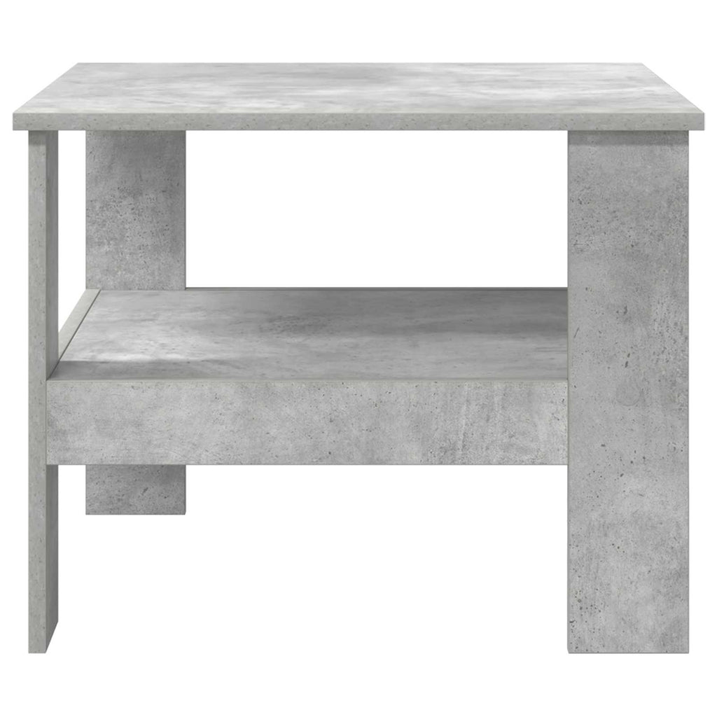 Mesa de Café Gris Concreto 57 x 55 x 45 cm Madera de ingeniería