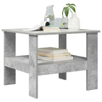 Mesa de Café Gris Concreto 57 x 55 x 45 cm Madera de ingeniería