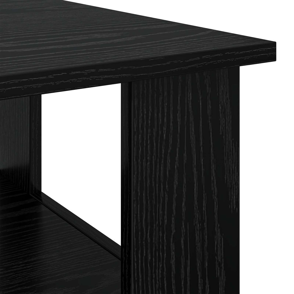Mesa de Café Roble Negro 90 x 50 x 45 cm Madera de ingeniería