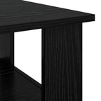 Mesa de Café Roble Negro 90 x 50 x 45 cm Madera de ingeniería