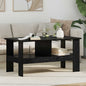 Mesa de Café Roble Negro 90 x 50 x 45 cm Madera de ingeniería