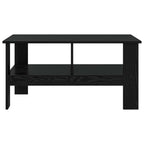 Mesa de Café Roble Negro 90 x 50 x 45 cm Madera de ingeniería