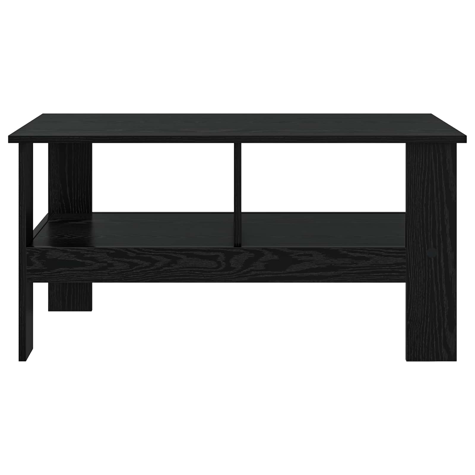 Mesa de Café Roble Negro 90 x 50 x 45 cm Madera de ingeniería