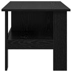 Mesa de Café Roble Negro 90 x 50 x 45 cm Madera de ingeniería
