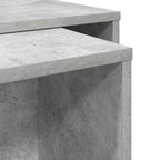 Juego de Mesas de Centro 2 pcs Gris Concreto
