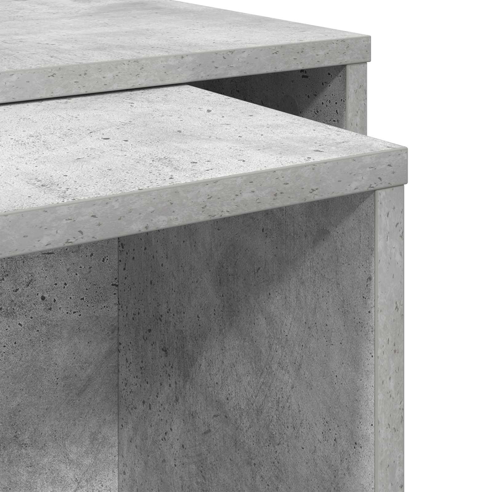 Juego de Mesas de Centro 2 pcs Gris Concreto