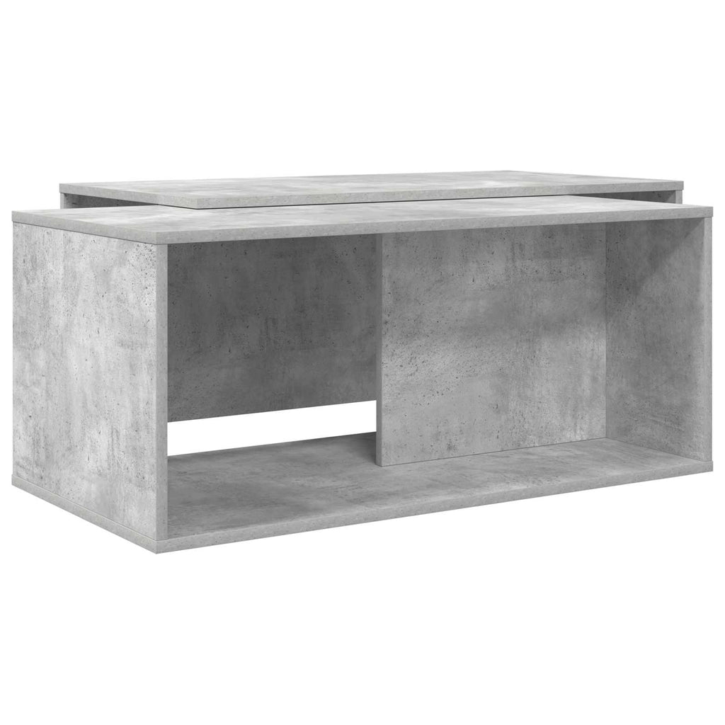 Juego de Mesas de Centro 2 pcs Gris Concreto