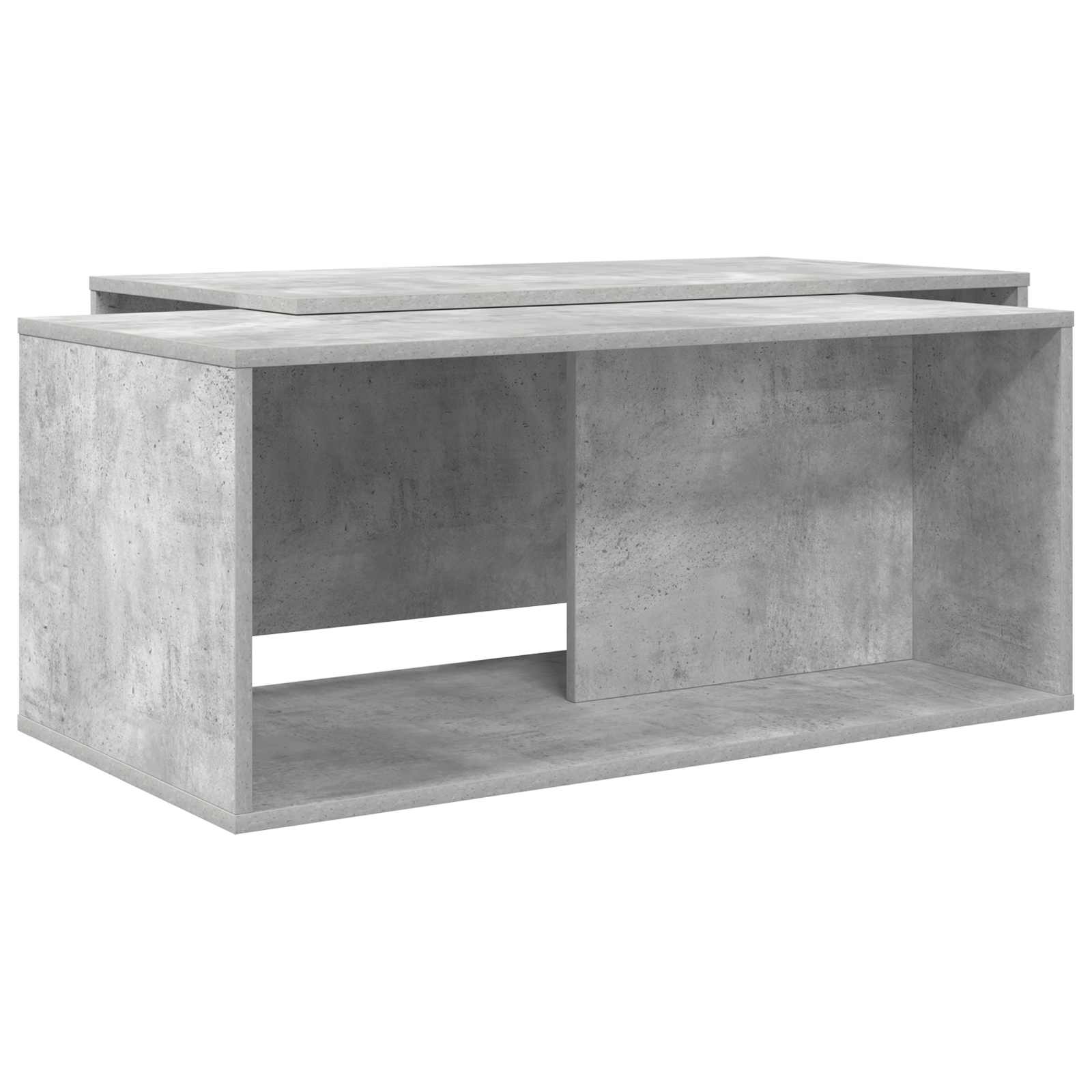 Juego de Mesas de Centro 2 pcs Gris Concreto