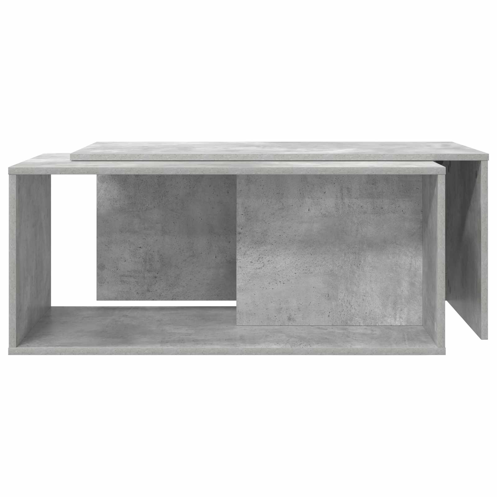 Juego de Mesas de Centro 2 pcs Gris Concreto