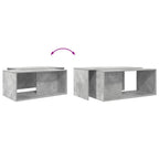 Juego de Mesas de Centro 2 pcs Gris Concreto