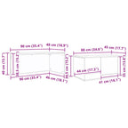 Juego de Mesas de Centro 2 pcs Gris Concreto