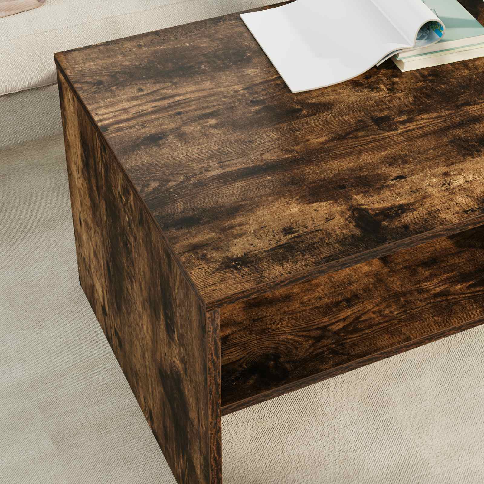 Mesa de Café Roble ahumado 100 x 50 x 40 cm