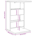 Mesa lateral 40 x 35 x 60,5 cm Madera de ingeniería