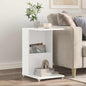 Side Table with Caster 40 x 35 x 60 cm Engineered Wood
