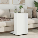 Mesa lateral con rueda 40 x 35 x 60 cm Madera de ingeniería