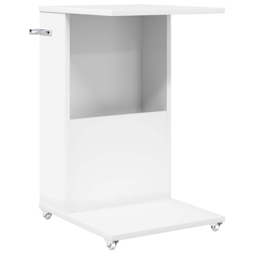 Mesa lateral con rueda 40 x 35 x 60 cm Madera de ingeniería